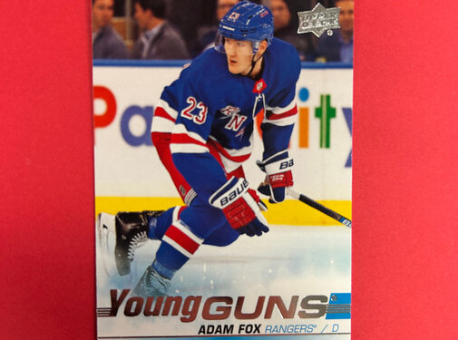 UPPER DECK 2019-20 UPPER DECK SERIES 1 ADAM FOX YOUNG GUNS
