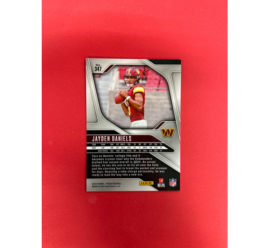 2024 PANINI PRIZM JAYDEN DANIELS BASE ROOKIE