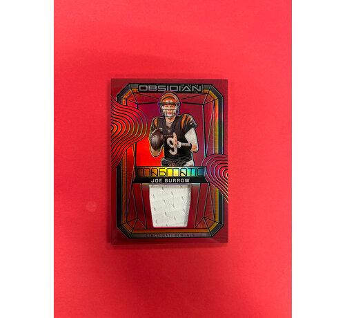 PANINI 2024 PANINI OBSIDIAN JOE BURROW MAGMATIC PATCH /75