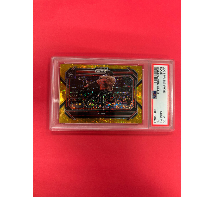 2023 PANINI PRIZM WWE EDGE UNDERCARD GOLD /10 PSA GRADED 10