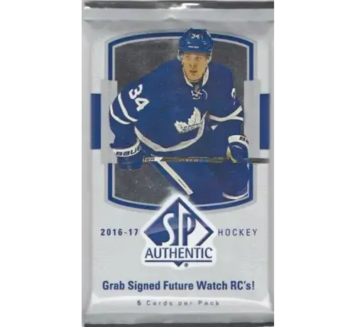 UPPER DECK 2016-17 UPPER DECK SP AUTHENTIC HOCKEY PACK