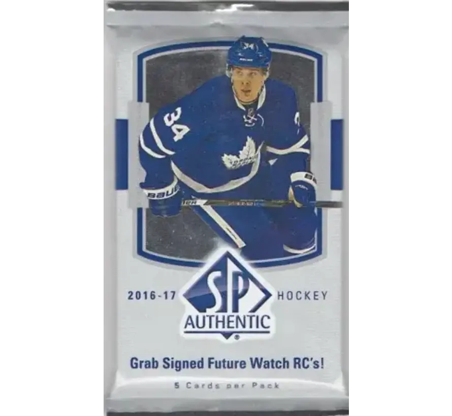 2016-17 UPPER DECK SP AUTHENTIC HOCKEY PACK