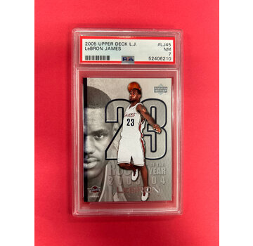 UPPER DECK 2005 UPPER DECK LBJ LEBRON JAMES BOX SET PSA GRADED 7
