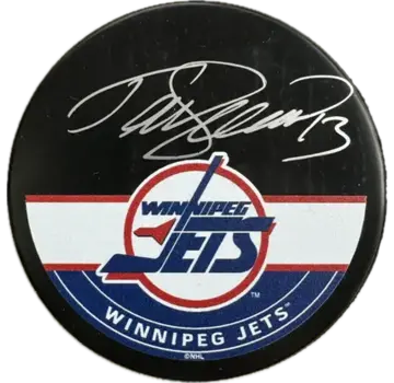 TEEMU SELANNE AUTOGRAPHED WINNIPEG JETS HOCKEY PUCK (AUTOGRAPH PUCK)