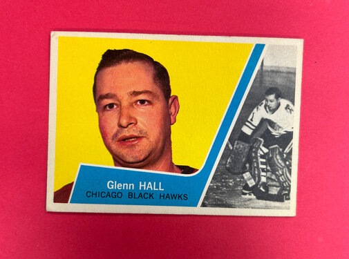 O-PEE-CHEE 1963-84 OPC GLENN HALL CREASED/ WRINKLED