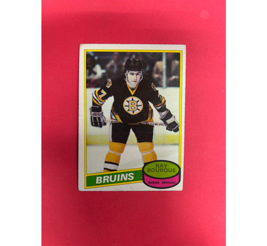 1980-81 O-PEE-CHEE RAY BOURQUE ROOKIE CARD