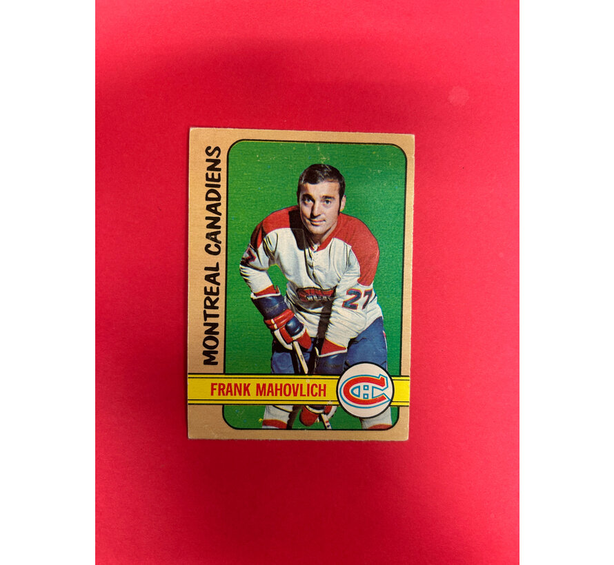 1972-73 O-PEE-CHEE FRANK MAHOVLICH