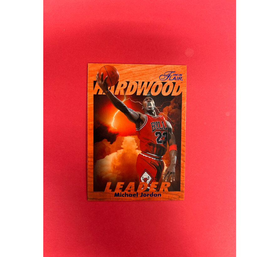1997-98 FLAIR SHOWCASE MICHAEL JORDAN HARDWOOD LEADER