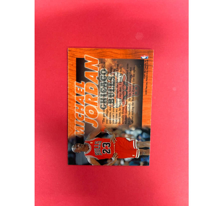 1997-98 FLAIR SHOWCASE MICHAEL JORDAN HARDWOOD LEADER