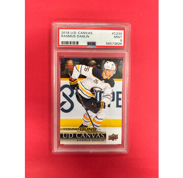 UPPER DECK 2018-19 UPPER DECK SERIES 2 RASMUS DAHLIN YOUNG GUNS CANVAS PSA 9