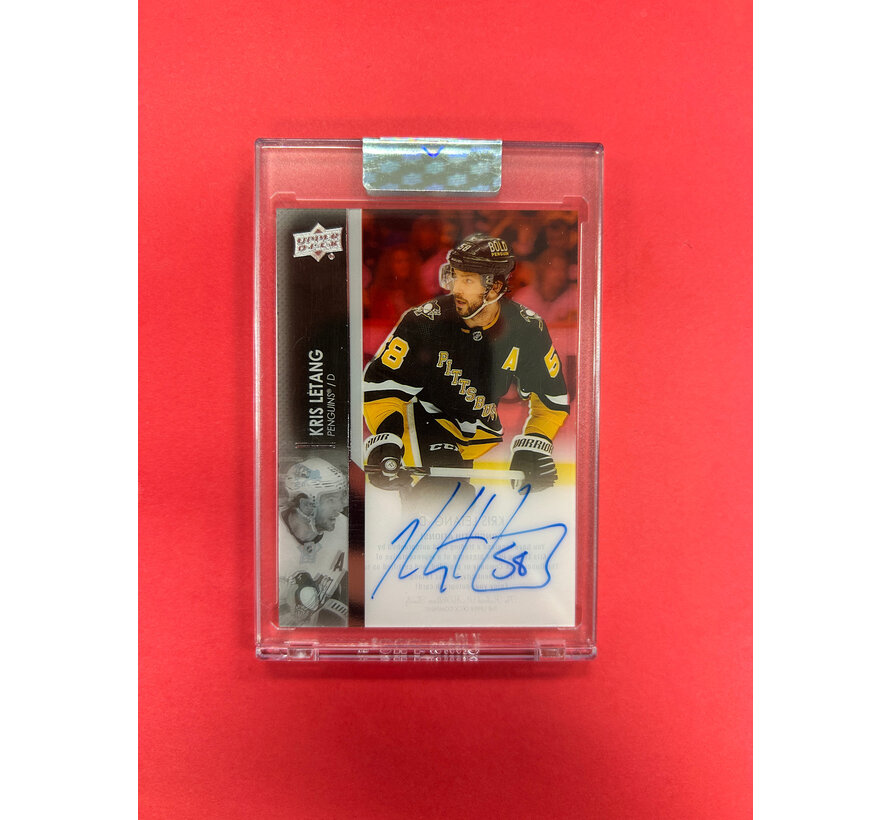 2021-22 UPPER DECK KRIS LETANG CLEAR CUT AUTOGRAPH
