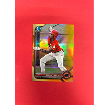 BOWMAN 2022 BOWMAN CHROME ELLY DE LA CRUZ ORANGE /75 ROOKIE