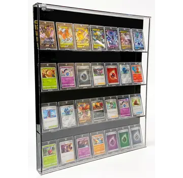 PATHER PATHER LARGE TRADING CARD CABINET WITH BLACK BACK
