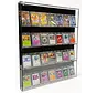 PATHER LARGE TRADING CARD CABINET WITH BLACK BACK