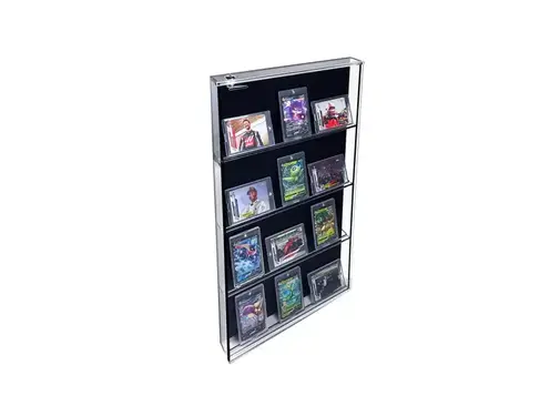 PATHER PATHER MEDIUM TRADING CARD CABINET WITH BLACK BACK