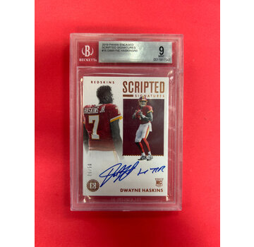 PANINI 2019 PANINI ENCASED DWAYNE HASKINS SCRIPTED SIGNATURES /50 BECKETT GRADED 9