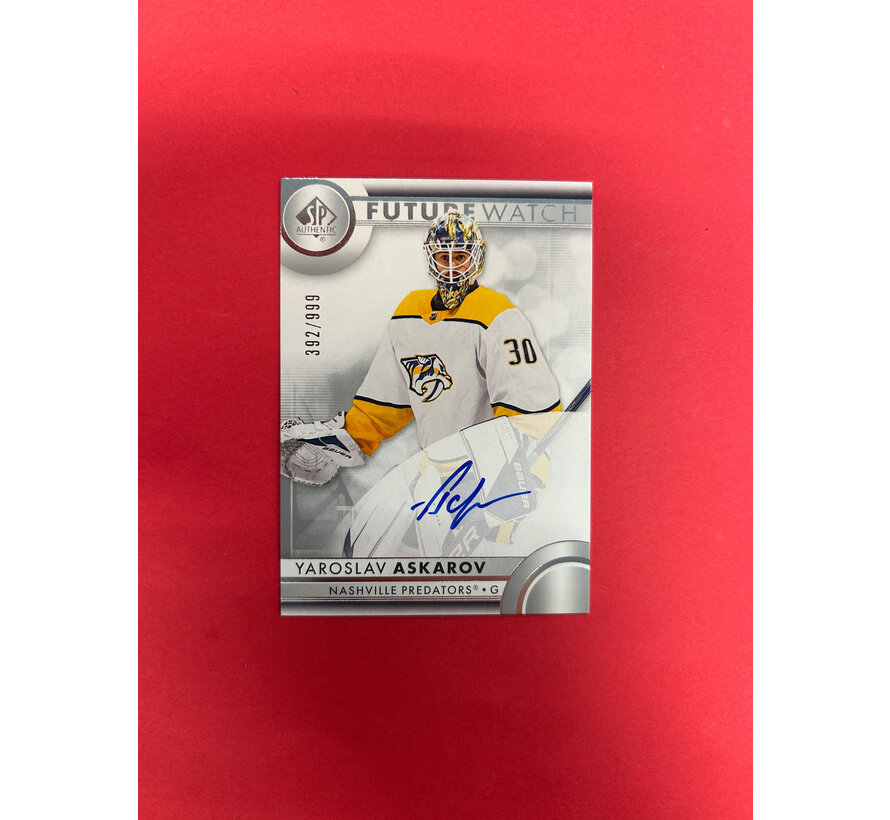 2023-24 SP AUTHENTIC YAROSLAV ASKAROV FUTURE WATCH AUTOGRAPH /999