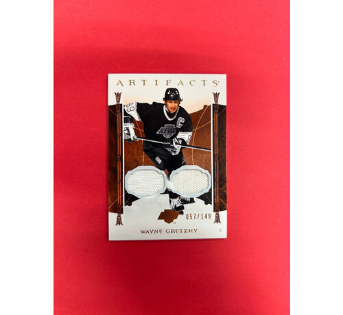UPPER DECK 2022-23 UPPER DECK ARTIFACTS WAYNE GRETZKY DUAL JERSEY /149