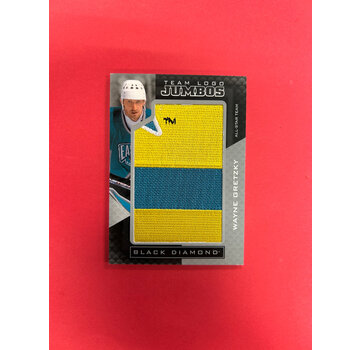 UPPER DECK 2021-22 UPPER DECK BLACK DIAMOND WAYNE GRETZKY TEAM LOGO JUMBOS
