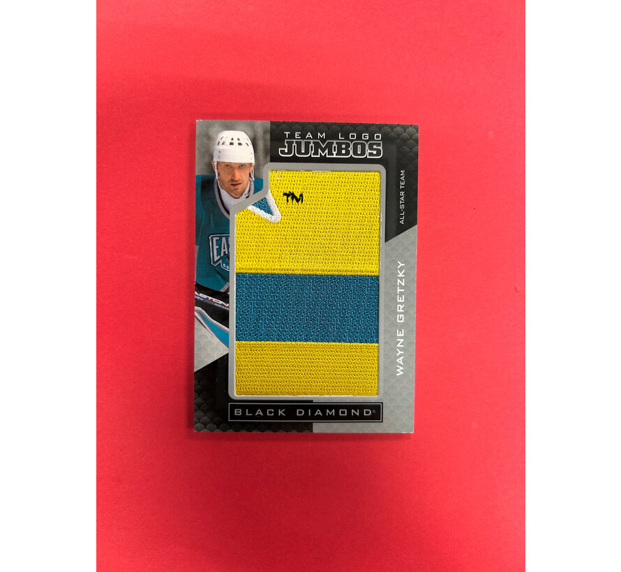 2021-22 UPPER DECK BLACK DIAMOND WAYNE GRETZKY TEAM LOGO JUMBOS