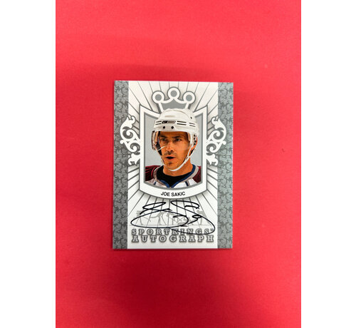 SPORTKINGS 2009 SPORT KINGS JOE SAKIC SILVER AUTOGRAPH
