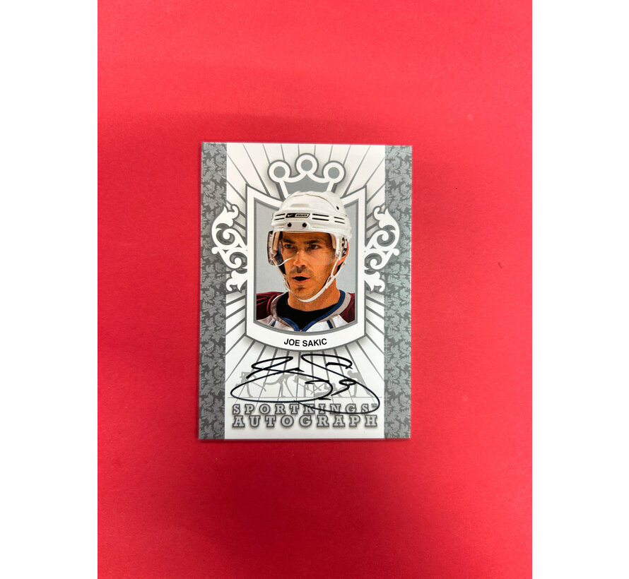 2009 SPORT KINGS JOE SAKIC SILVER AUTOGRAPH