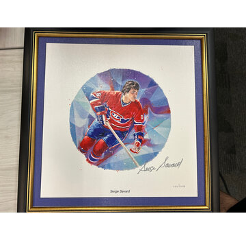 SERGE SAVARD SIGNED CANADA POST LITHOGRAPH /1018