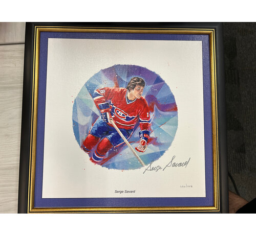 SERGE SAVARD SIGNED CANADA POST LITHOGRAPH /1018