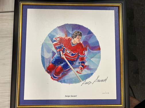 SERGE SAVARD SIGNED CANADA POST LITHOGRAPH /1018