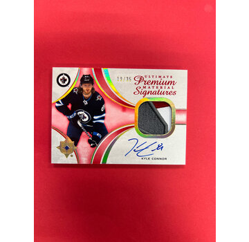 UPPER DECK 2021-22 UPPER DECK ULTIMATE COLLECTION KYLE CONNOR PREMIUM MATERIAL SIGNATURES /35 AMAZING PATCH
