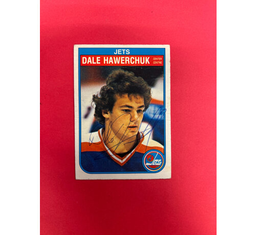 O-PEE-CHEE 1983 0-PEE-CHEE DALE HAWERCHUK ROOKIE IN PERSON AUTOGRAPHED