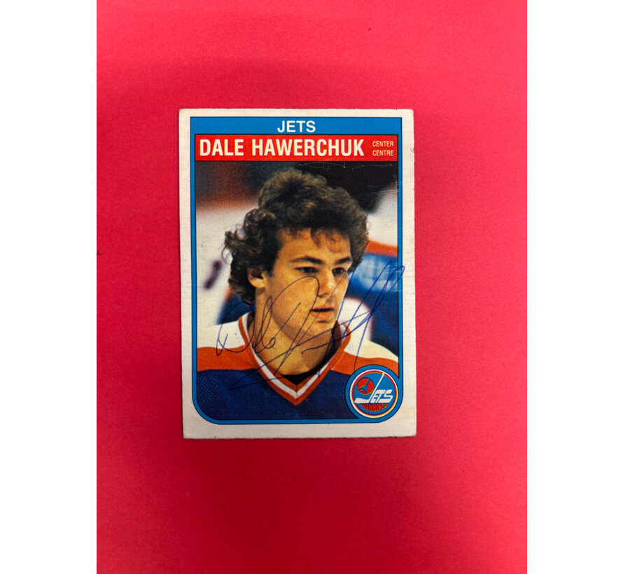 1983 0-PEE-CHEE DALE HAWERCHUK ROOKIE IN PERSON AUTOGRAPHED
