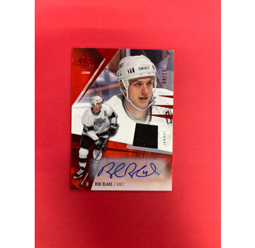 UPPER DECK 2023-24 SP GAME USED LEGENDS ROB BLAKE JERSEY  AUTO /15