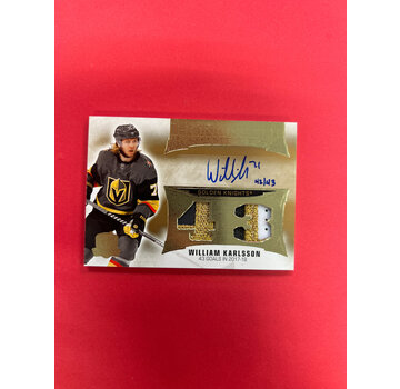 UPPER DECK 2021-22 UPPER DECK THE CUP WILLIAM KARLSSON HONORABLE NUMBERS /43