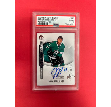 UPPER DECK 2020-21 SP AUTHENTIC JASON ROBERTSON FUTURE WATCH AUTOGRAPH PSA GRADED 9