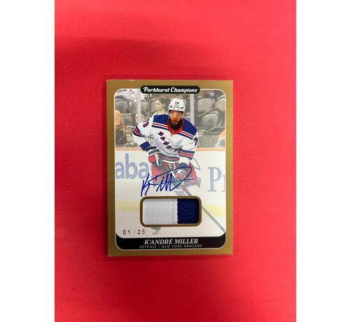 UPPER DECK 2023-24 UPPER DECK PARKHURST K'ANDRE MILLER PATCH AUTO /25