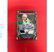UPPER DECK 2024-25 UPPER DECK ARTIFACTS EMIL LILLEBERG DUAL JERSEY AUTO EMERALD /45