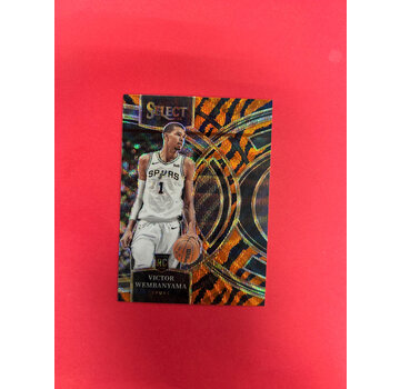 PANINI 2023-24 PANINI SELECT VICTOR WEMBANYAMA PREMIER TIGER STRIPE SSP