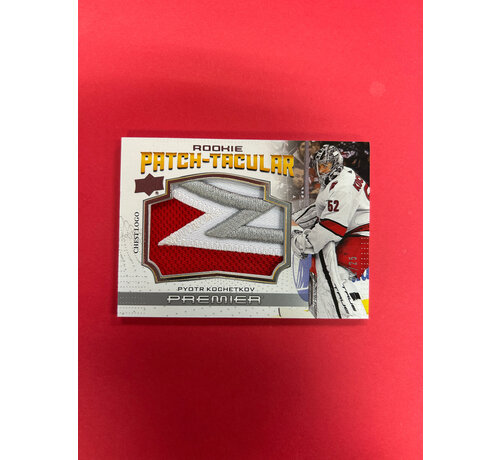 UPPER DECK 2022-23 UPPER DECK PREMIER PYOTR KOTCHETKOV ROOKIE PATCH-TACULAR /25