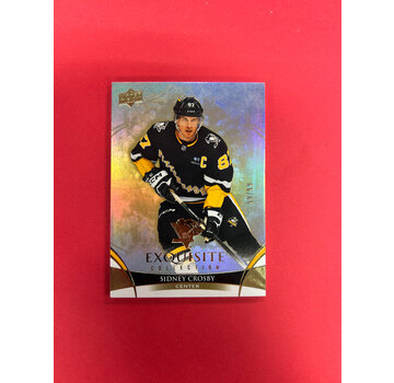 UPPER DECK 2022-23 UPPER DECK EXQUISITE COLLECTION SIDNEY CROSBY GOLD 99/99