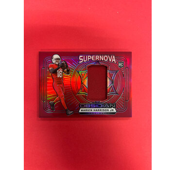 PANINI 2024 PANINI OBSIDIAN MARVIN HARRISON JR SUPERNOVA JERSEY RED /75