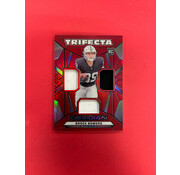 PANINI 2024 PANINI OBSIDIAN BROCK BOWERS TRIFECTA PATCH RED /75