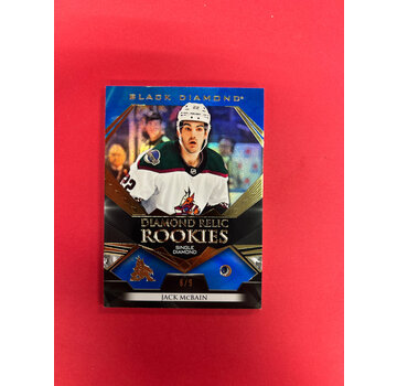 UPPER DECK 2022-23 UPPERDECK BLACK DIAMOND  JACK MCBAIN DIAMOND RELIC ROOKIES /9