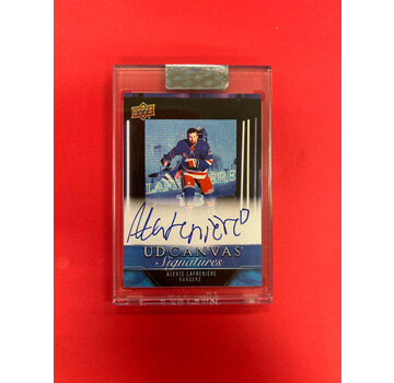 UPPER DECK 2023-24 UPPER DECK CLEAR CUT ALEXIS LAFRENIERE UD CANVAS SIGNATURES