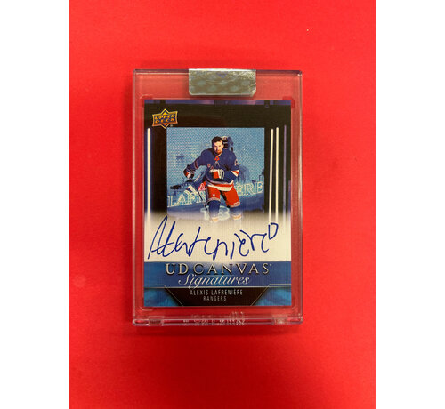 UPPER DECK 2023-24 UPPER DECK CLEAR CUT ALEXIS LAFRENIERE UD CANVAS SIGNATURES