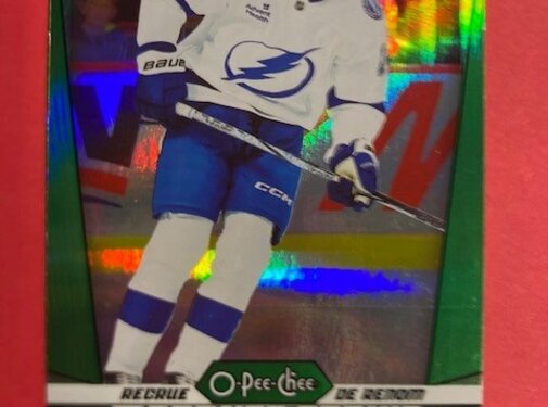 UPPER DECK 2024-25 OPC RAINBOW GREEN MARQUEE ROOKIE CONNOR GEEKIE 26/33 #581