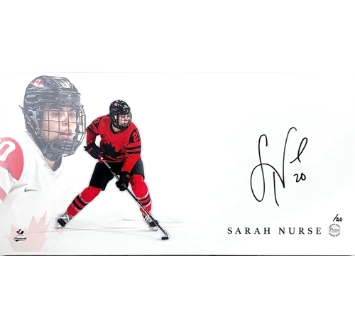 Sarah Nurse Special Edition #'d /20 Team Canada Signed Print