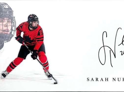 PREMIUM AUTOGRAPHS Sarah Nurse Special Edition #'d /20 Team Canada Signed Print