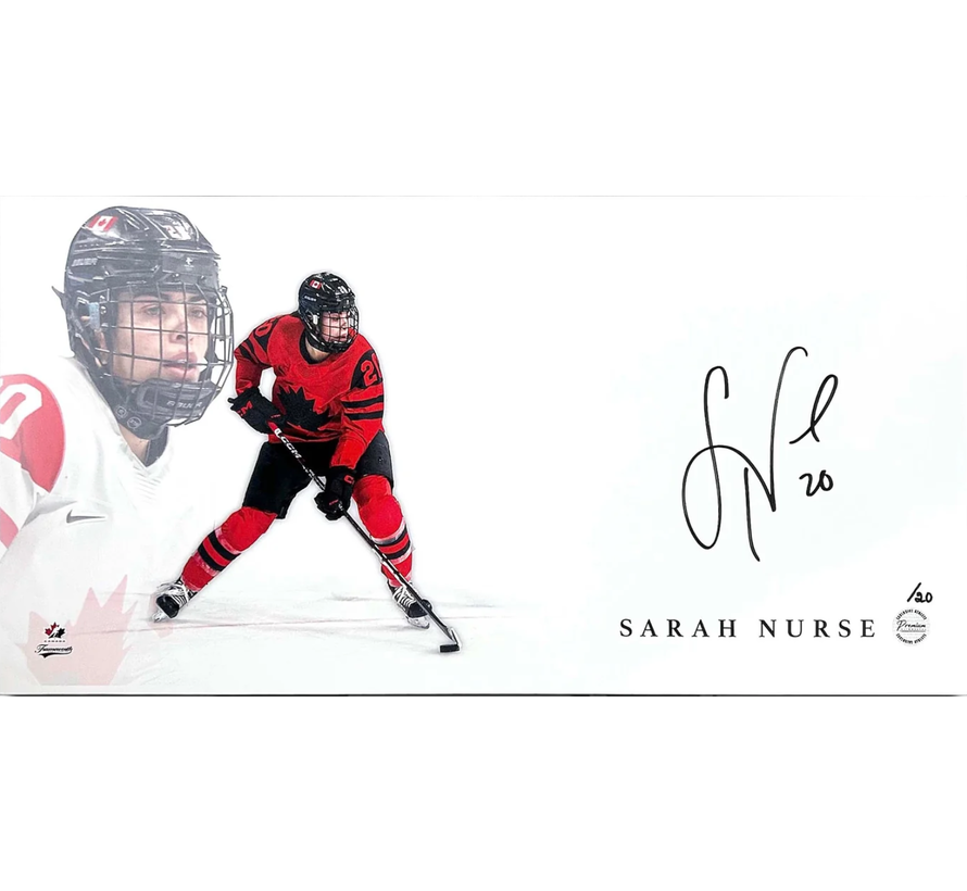 Sarah Nurse Special Edition #'d /20 Team Canada Signed Print