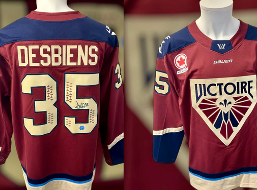 PREMIUM AUTOGRAPHS Ann-Renee Desbiens Montreal Victoire PHWL Signed Bauer Jersey